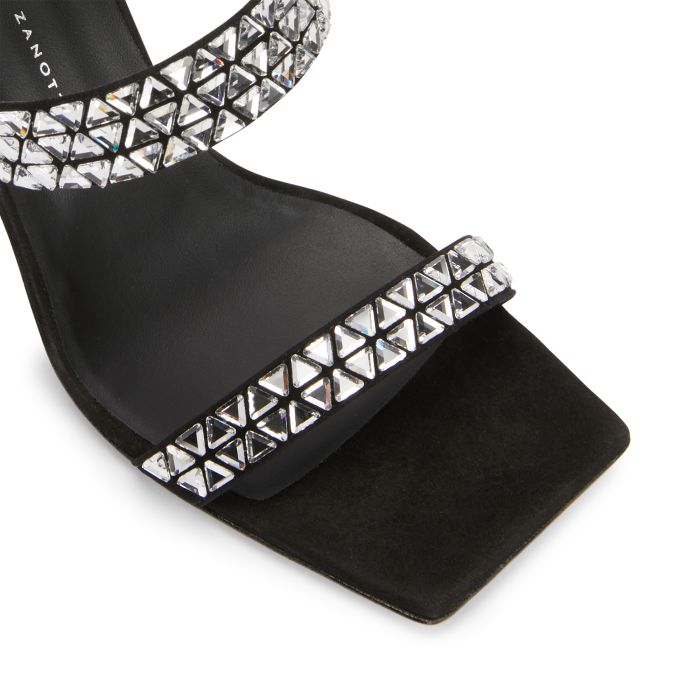FLAMINIA GLARE-Black-Sandals