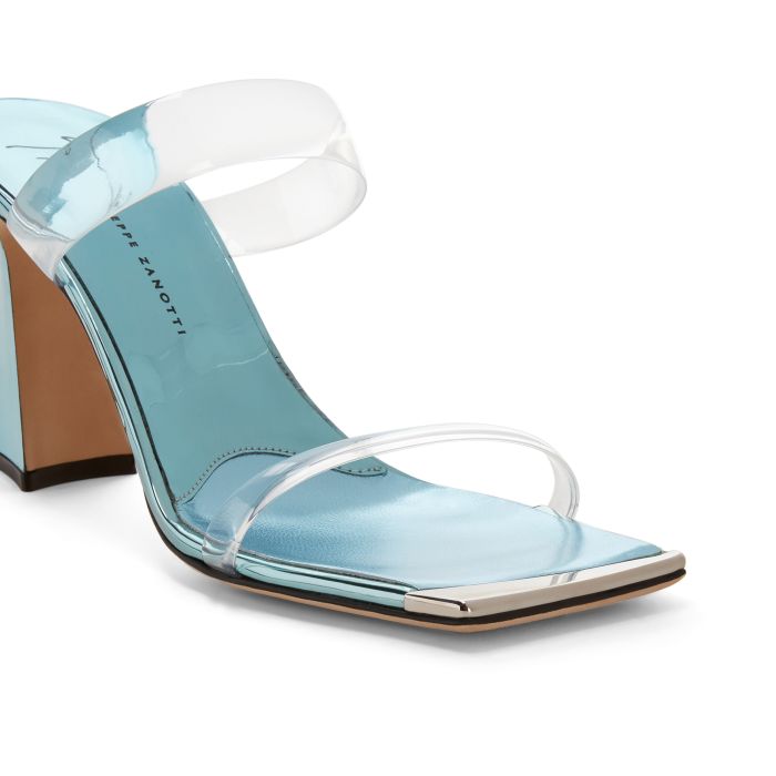FLAMINIA PLEXI-Blue-Sandals