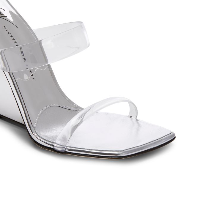 FLORANCE PLEXI-Silver-Wedges