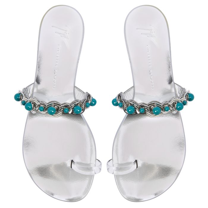 MARGUERITHE FLAT-Silver-Flats