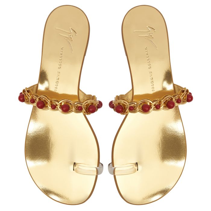 MARGUERITHE FLAT-Gold-Flats