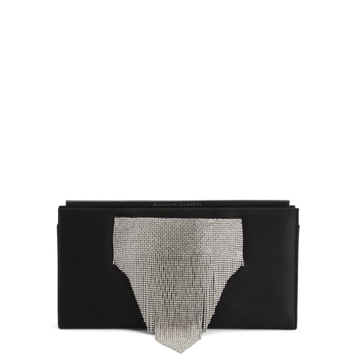JOSIANE CRYSTAL-Black-Clutches