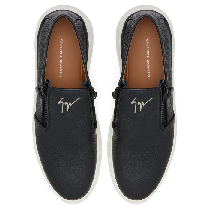 CONLEY ZIP-Black-Loafers