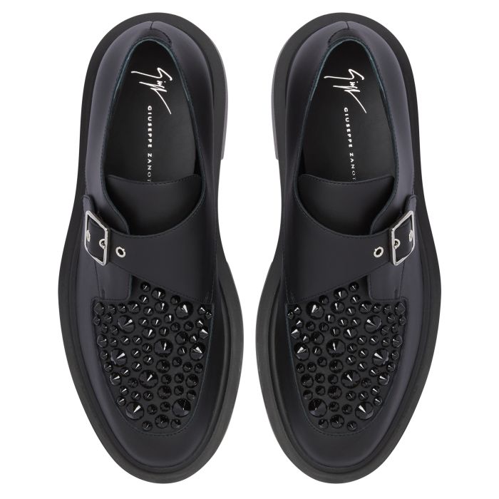 ADRIC STUDS-Black-Lace Up