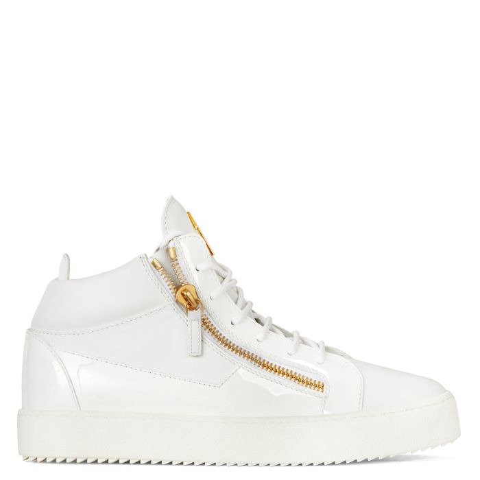 KRISS-White-Mid Top Sneakers