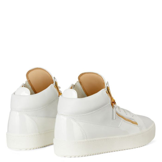 KRISS-White-Mid Top Sneakers