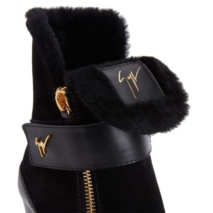 ALETA WEDGE-Black-Mid Top Sneakers