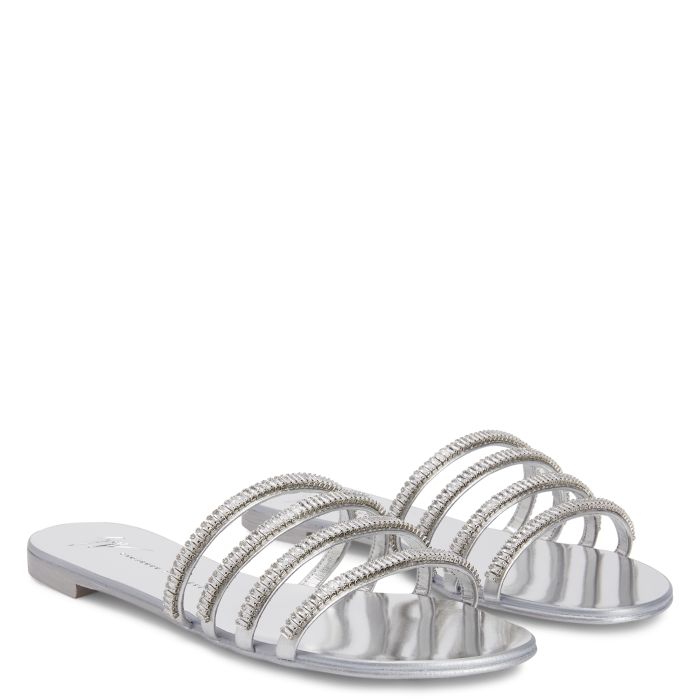  IRIDE CRYSTAL-Silver-Flats