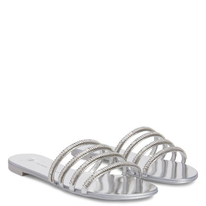  IRIDE CRYSTAL-Silver-Flats