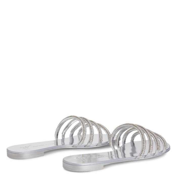  IRIDE CRYSTAL-Silver-Flats