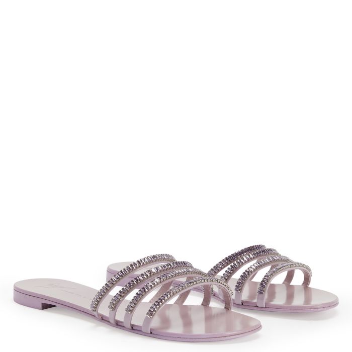  IRIDE CRYSTAL-Pink-Sandals