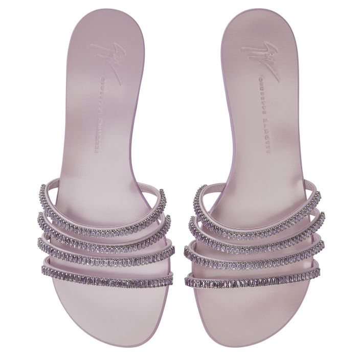  IRIDE CRYSTAL-Pink-Sandals