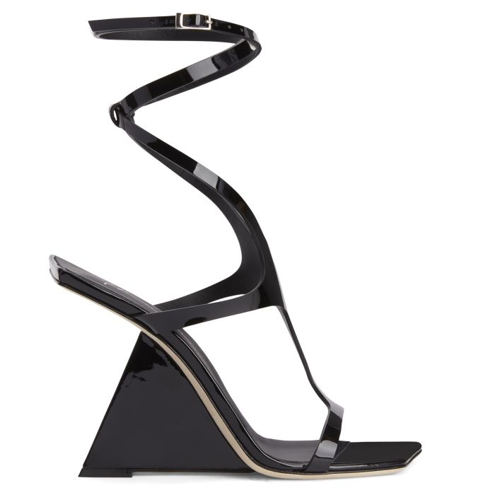  TUTANKAMON-Black-Sandals
