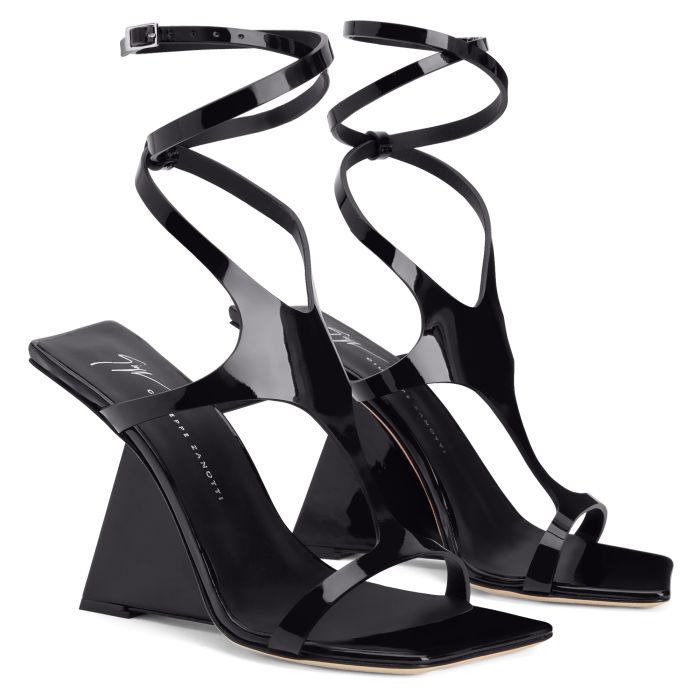  TUTANKAMON-Black-Sandals