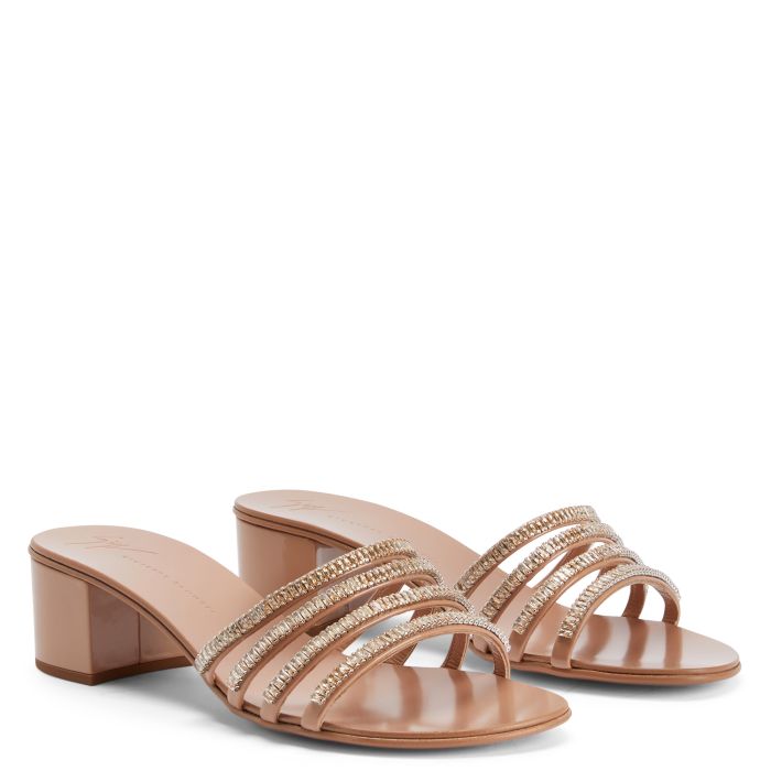  IRIDE CRYSTAL 40-Pink-Sandals