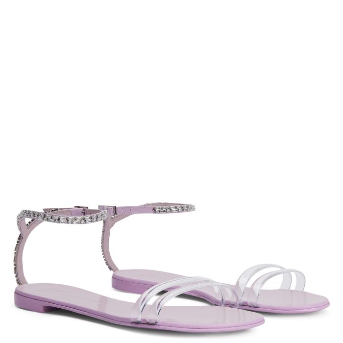  AGATHE PLEXI-Pink-Flats