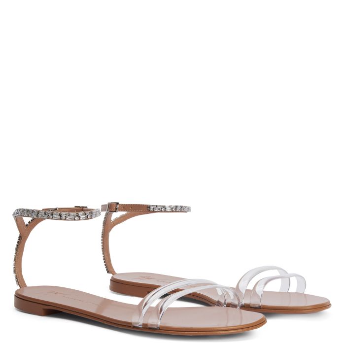  AGATHE PLEXI-Silver-Flats