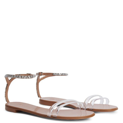  AGATHE PLEXI-Silver-Flats