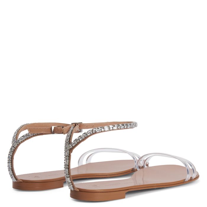  AGATHE PLEXI-Silver-Flats