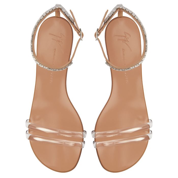  AGATHE PLEXI-Silver-Flats