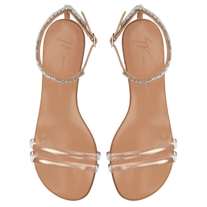  AGATHE PLEXI-Silver-Flats