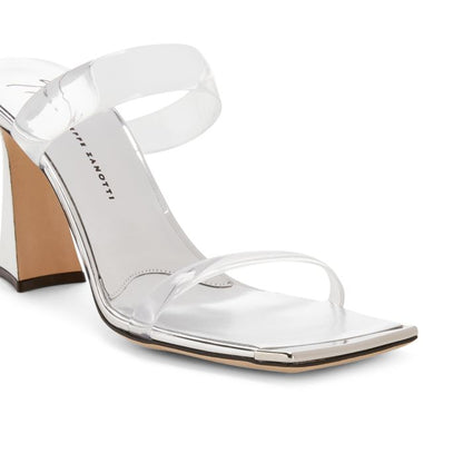  FLAMINIA PLEXI-Silver-Sandals