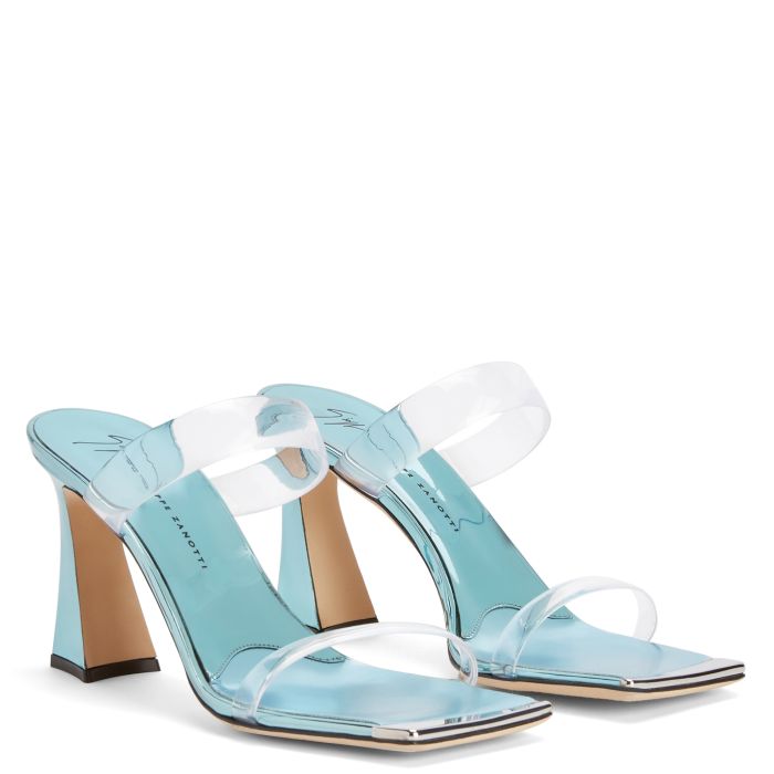  FLAMINIA PLEXI-Blue-Sandals