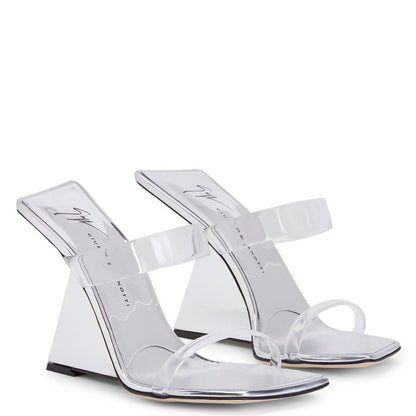  FLORANCE PLEXI-Silver-Wedges