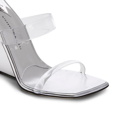  FLORANCE PLEXI-Silver-Wedges