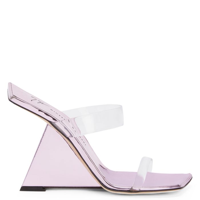  FLORANCE PLEXI-Pink-Wedges