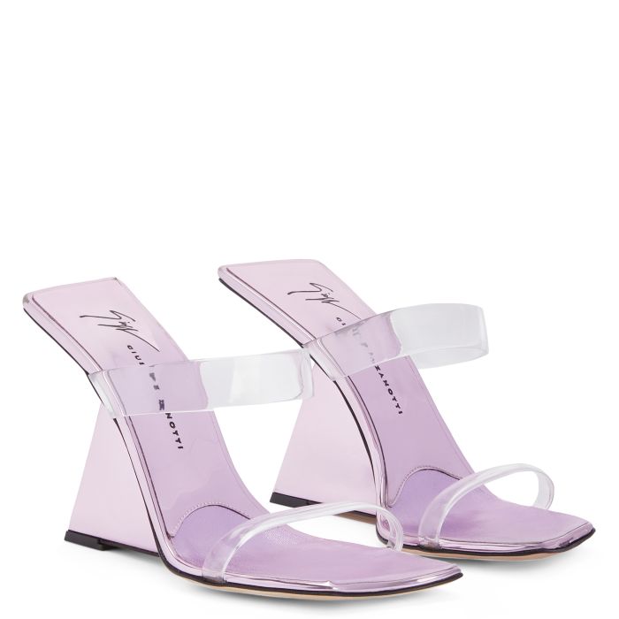  FLORANCE PLEXI-Pink-Wedges