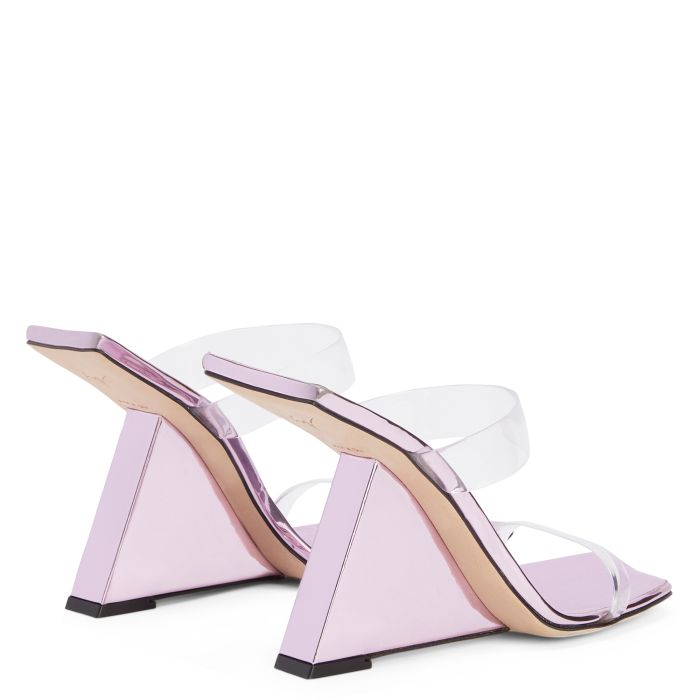  FLORANCE PLEXI-Pink-Wedges