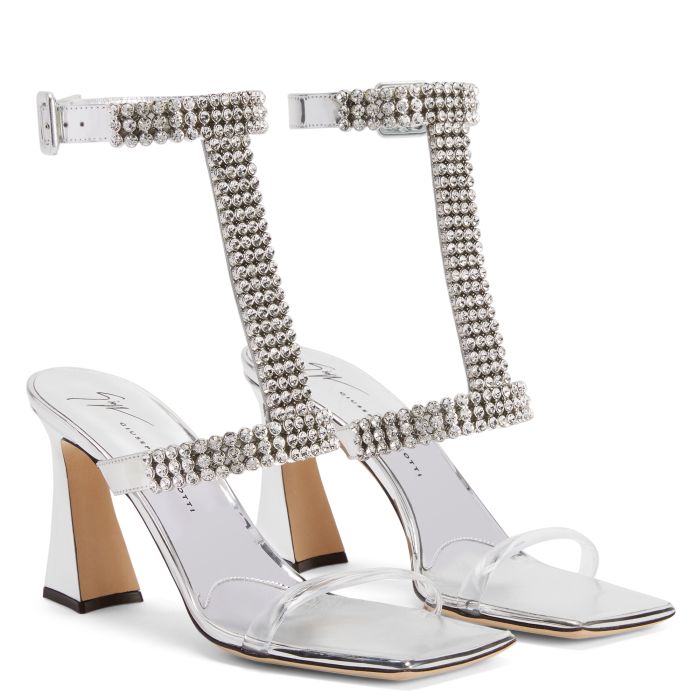  DEVINE CRYSTAL-Silver-Sandals