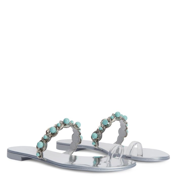  MARGUERITHE FLAT-Silver-Flats