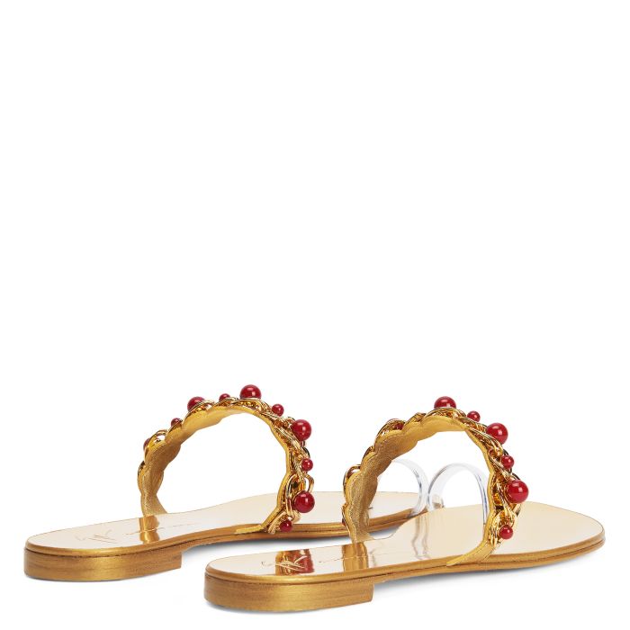  MARGUERITHE FLAT-Gold-Flats