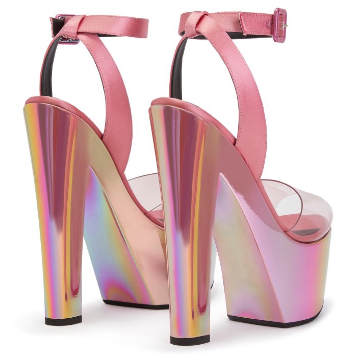  TARIFA PLEXI-Pink-Sandals