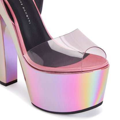  TARIFA PLEXI-Pink-Sandals