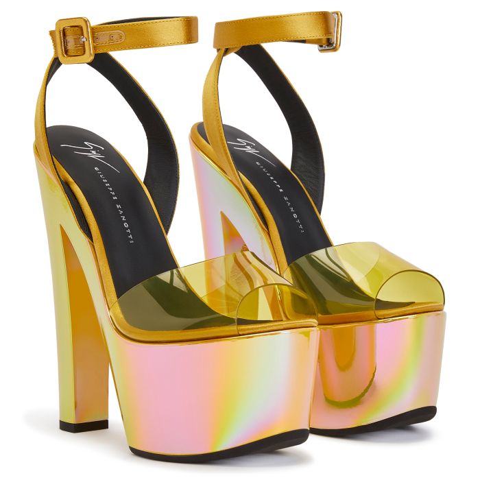  TARIFA PLEXI-Yellow-Sandals