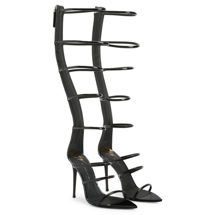  SUPER INTRIIGO-Black-Sandals
