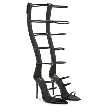  SUPER INTRIIGO-Black-Sandals