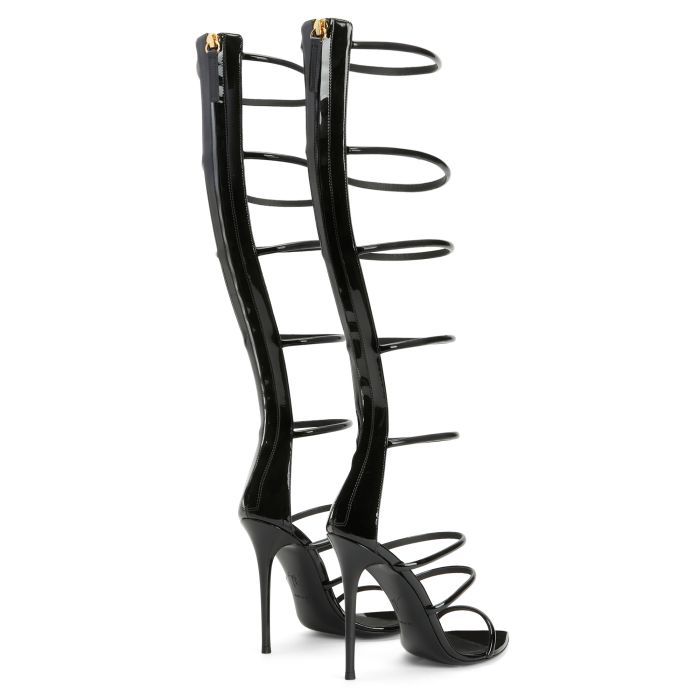  SUPER INTRIIGO-Black-Sandals