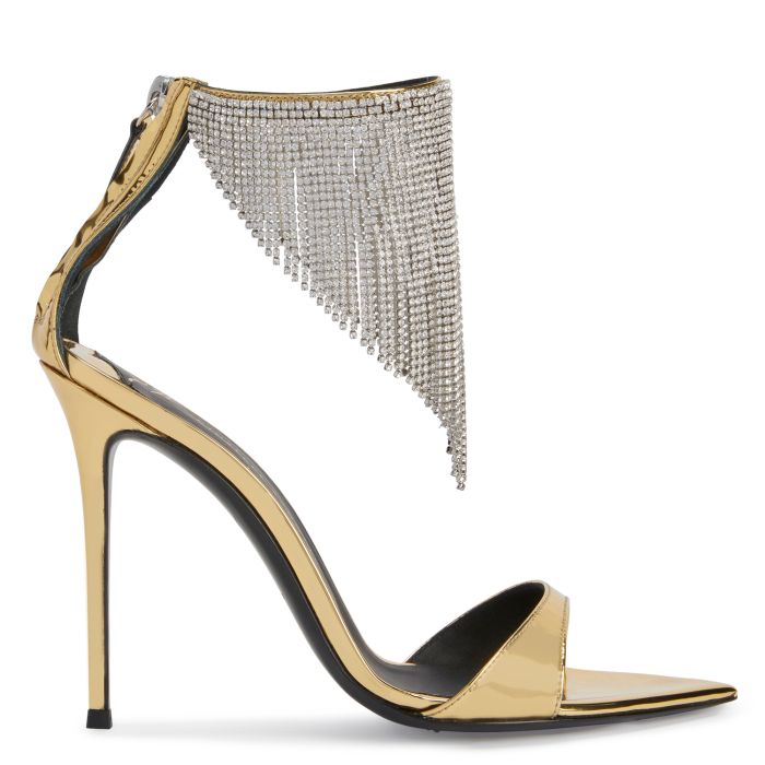  INTRIIGO CRYSTAL-Gold-Sandals