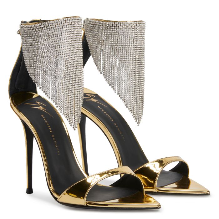  INTRIIGO CRYSTAL-Gold-Sandals