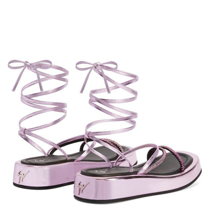  MELBURNE LACES-Pink-Flats