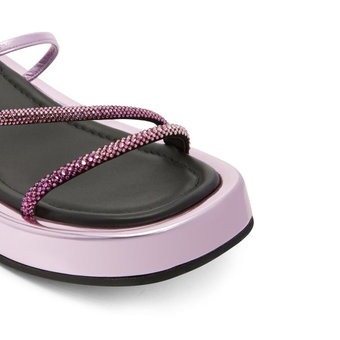  MELBURNE LACES-Pink-Flats