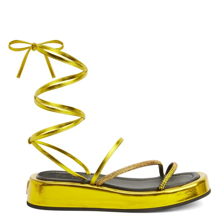 MELBURNE LACES-Yellow-Flats