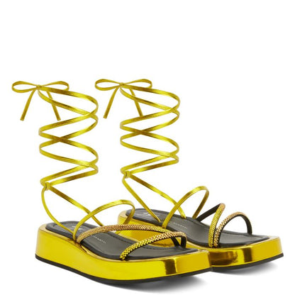  MELBURNE LACES-Yellow-Flats