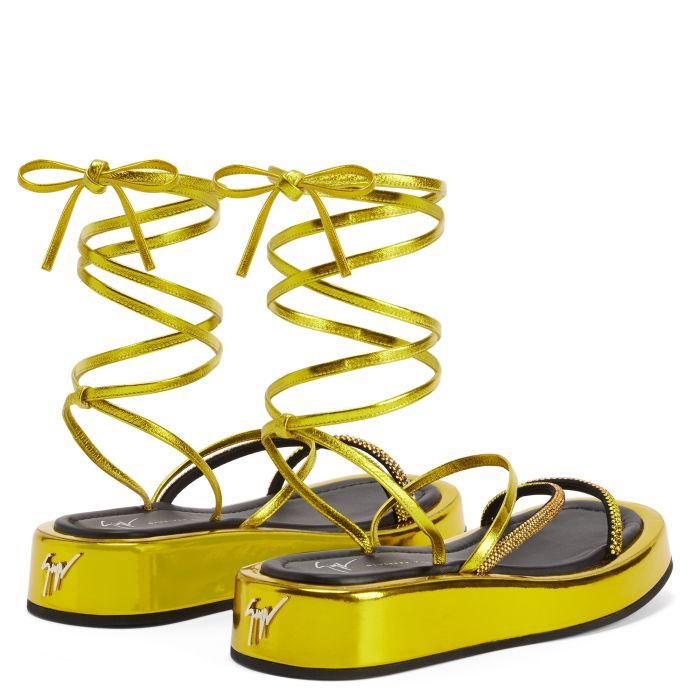  MELBURNE LACES-Yellow-Flats