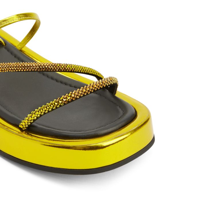  MELBURNE LACES-Yellow-Flats