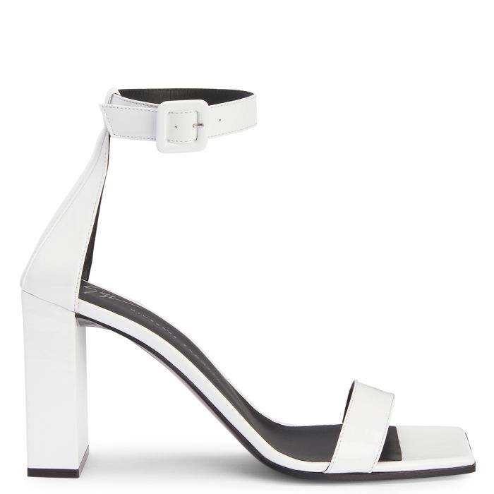  SHANGAY BUCKLE-White-Sandals